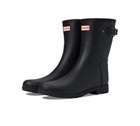 Hunter Original Refined Short Rubber Women's Calf Length Boots - Black - Size:UK 4