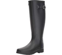 Hunter Women's Original Refined Wide Calf Rain Boot Matte Black 8 M US M