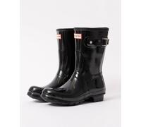 Hunter Womens Original Short Gloss Wellington Boots - Black