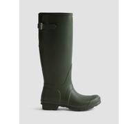 Hunter Womens Original Tall Back Adjustable Wellies in Dark Green Rubber - Size UK 6