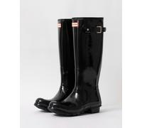 Hunter Womens Original Tall Gloss Wellington Boots - Black - Black - UK7 EU40/41 US9