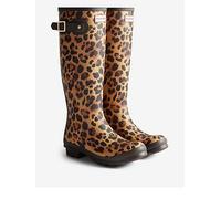 Hunter Womens Original Tall Leopard Boot, Multi, Size 4, Women Print