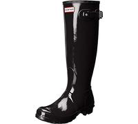 HUNTER Women's Original Tall Rain Boot - Black - 7