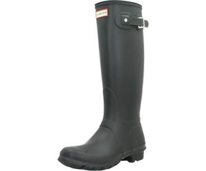 Hunter Womens Original Tall Wellington Black - Formed of natural rubber, each pair is handcrafted from 28 parts and assembled over three days on an aluminium last bespoke to, before being vulca