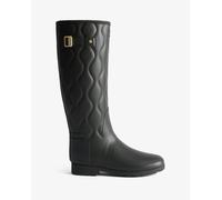 Hunter Womens Originals Refined Tall Onion Quilt Boots - Black - Black - UK6 EU39 US8