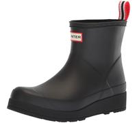 Hunter Original Play Womens Short Boots - Black Rubber - Size UK 8