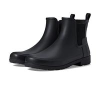 Hunter Original Refined Chelsea Rubber Women's Ankle Boots - Black Black - Size:UK 5