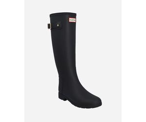 Hunter Womens Refined Gold Trim Tall Boot - Black - Black - UK8 EU42 US10