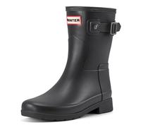 Hunter Women's Refined Short Rain Boot, Black, 5 UK