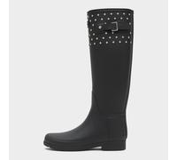 Hunter Women's Refined Tall Studded Cuff Wellington Boots - Black, Black