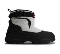 Hunter Short Buckle Snow Synthetic Textile Women's Ankle Boots - White Black - Size:UK 7