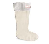 HUNTER Womens Tall Cardigan Welly Socks Apparel White Large