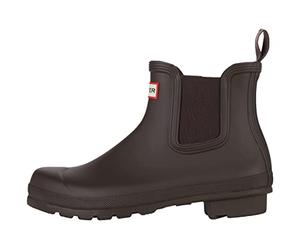 HUNTER Women's W Org Chelsea Rma Wellington Boots Natural, Bitter Chocolate, 3 UK