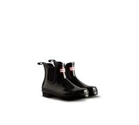Hunter Original Chelsea Gloss Rubber Women's Ankle Boots - Black Black - Size:UK 5