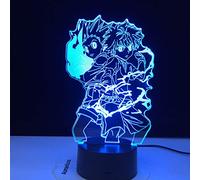 Hunter X Anime Led Night Light Killua Zoldyck Figure Night Light Color Change USB Table 3D Table Lamp Kids Gift