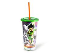 Hunter X Hunter Carnival Cup with Full WRAP Phantom Troupe Carnival Cup, Travel Cup, Beverage 20 oz by Just Funky - Anime, Shonen Jump, Gon, Killua, Kurapika