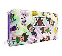 Hunter x Hunter Chibi Characters Gon Killua Leorio Purse Clutch Coin Pocket & Card Holder, White