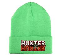 Hunter X Hunter Ribbed Knitted Green Beanie Hat, Green, L
