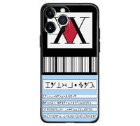 Hunter x License HxH Shockproof Anime Phone Case - Black Silicone Manga TPU Shell for iPhone 14 Pro