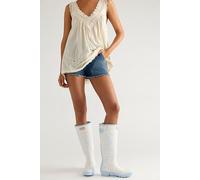 Hunter x LoveShackFancy Tall Wellies at Free People in Toscana Toile, Size: US 7 - female