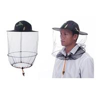 HunterBee 2 pack bee veil hat Round Beekeeping Beekeepers hat with Veil mosquito head net hat night fishing caps
