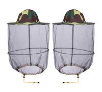 HunterBee 2 PCS Round Beekeeping Beekeepers hat with Veil net Netting/Mosquito Netting hat