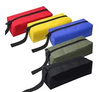 HunterBee 5 Multipurpose Zipper Small Tool Bag, Small Tool Pouch Tote Bags Waterproof Canvas Tool Bag Tool Organizer Storage Bag for Screwdriver