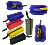 HunterBee 5Pcs Multipurpose Zipper Small Tool Bag,Waterproof Small Tool Pouch Tote Bags,Utility Zipper Tool Bag Organiser