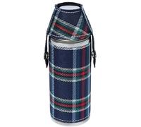 Hunters Flask Set - 8oz Stainless Steel Hip Flask with Faux Leather Cover, 2 Shot Cups & Funnel - Portable Liquor Bottle for Camping, Hiking, Gifting - Men’s Whiskey Gift Set (Blue)