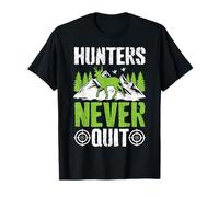 Hunters Never Quit Hunting Deer Mountains T-Shirt