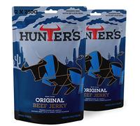 Hunters Original Beef Jerky, 500g Pack of 2 x 250g Lightly Smoked Beef Jerky, High Protein, MSG Free, Tender slices of Beef infused with rich Umami flavours