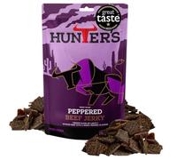 Hunters Peppered Beef Jerky, 250g pack Lightly Smoked Jerky, High Protein, MSG Free, Tender slices of Beef infused with freshly crushed peppercorns that warm the palate