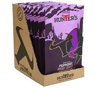 Hunters Peppered Beef Jerky, 28g Pack of 10 Lightly Smoked Jerky, High Protein, MSG Free, Tender slices of Beef infused with freshly crushed peppercorns that warm the palate