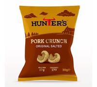 Hunters Pork Crunch - Original 15 x 30g Multipack - High Protein Pork Scratchings | Low Carb Snack | Keto Friendly Savoury Crunch | Ideal for Gym, Work & On-the-Go