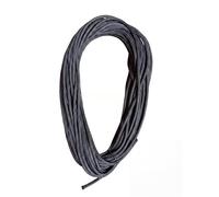 Hunters Saddlery 6mm Double Braid Polyester Rope All-Weather Multi-Use (Black, 20m)