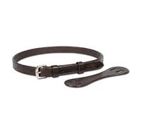Hunters Saddlery Flash Noseband Strap Attachment with Converter Compatible with English Leather Cob Full Horse Bridle (Brown)
