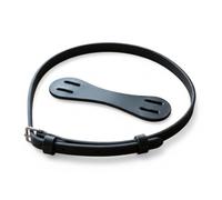 Hunters Saddlery Flash Noseband Strap Attachment with Converter for English Leather Horse Bridle (Black)