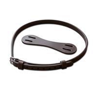 Hunters Saddlery Flash Noseband Strap Attachment with Converter for English Leather Horse Bridle (Brown)