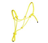 Hunters Saddlery Natural Horsemanship Rope Halter Headcollar Compatible with Parelli Horse Training Method (Extra Full/Warmblood, Yellow)