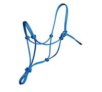 Hunters Saddlery Natural Horsemanship Rope Halter Headcollar Compatible with Parelli Horse Training Method (Pony, Blue)