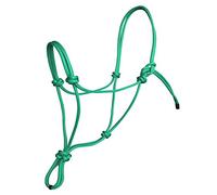 Hunters Saddlery Natural Horsemanship Rope Halter Headcollar Compatible with Parelli Horse Training Method (Cob/Arab, Green)