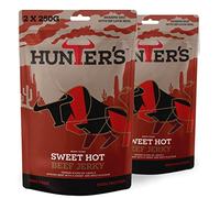 Hunters Sweet Hot Beef Jerky, 500g Pack of 2 x 250g Lightly Smoked Jerky, High Protein, MSG Free, Tender slices of Beef infused with spices that warm the palate
