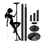 HUNTFF 2.4 2.5 2.6 2.7m Tall Extendable Dance Pole, Commercial Dancing Pole Set For Gym Dance Studio Yoga Room, Fitness Pole For Beginner Professional Dancers