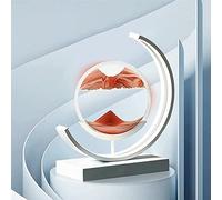 HUNTFF 3D Sand Art Liquid Motion Sands Of Time Lamp, Moving Sand Art Picture 3D Round Sand Picture Lamp 3 Colors Art Light With Stand Relaxing Desktop Home Decor And Office 3.21