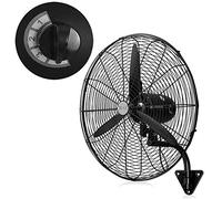 HUNTFF Wall Mounted Fan Black Electric Fans Cooling Quiet 20″/26″/30″ Oscillating Fans Quiet Wall Fan Industrial,W/3-speed Settings,Pure Copper Motor