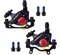 Huntfgold ZOOM HB-100 Mountain Bike Line Pulling Hydraulic Disc Brake Sets Oil Pressure Disc Brakes Tool Calipers Front/Rear (Black)