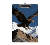 Hunting Acrylic Clipboard A4 Letter Size Standard Clipboard with Metal Profile Clip, Hanging File Holder for Teacher, Social Worker, Office Supplies 8.5 X 12.5 Inch