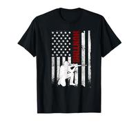 Hunting American Flag Distressed USA Patriotic Hunter T-Shirt