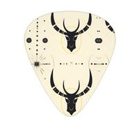 Hunting Arrows Triangles Deer 12 Pcs Guitar Picks, 0.46mm/0.71mm/0.96mm Thickness, Guitar Plectrum With Storage Case For Acoustic-Electric Guitar Ukulele Bass