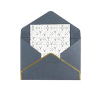 Hunting Arrows Triangles Deer Elegant Pearlized Gold-Edged Greeting Card-Blank Interior,Single-Sided Print, All-Occasion Foldable Note Card With Envelope